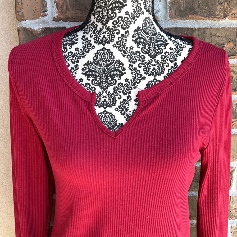 Red Knit Top - Picture 2 of 3